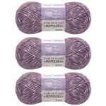 Пряжа Люблю вязать Морошка / уп.3 мот. по 100 г, 175 м, 750 фиолетовый