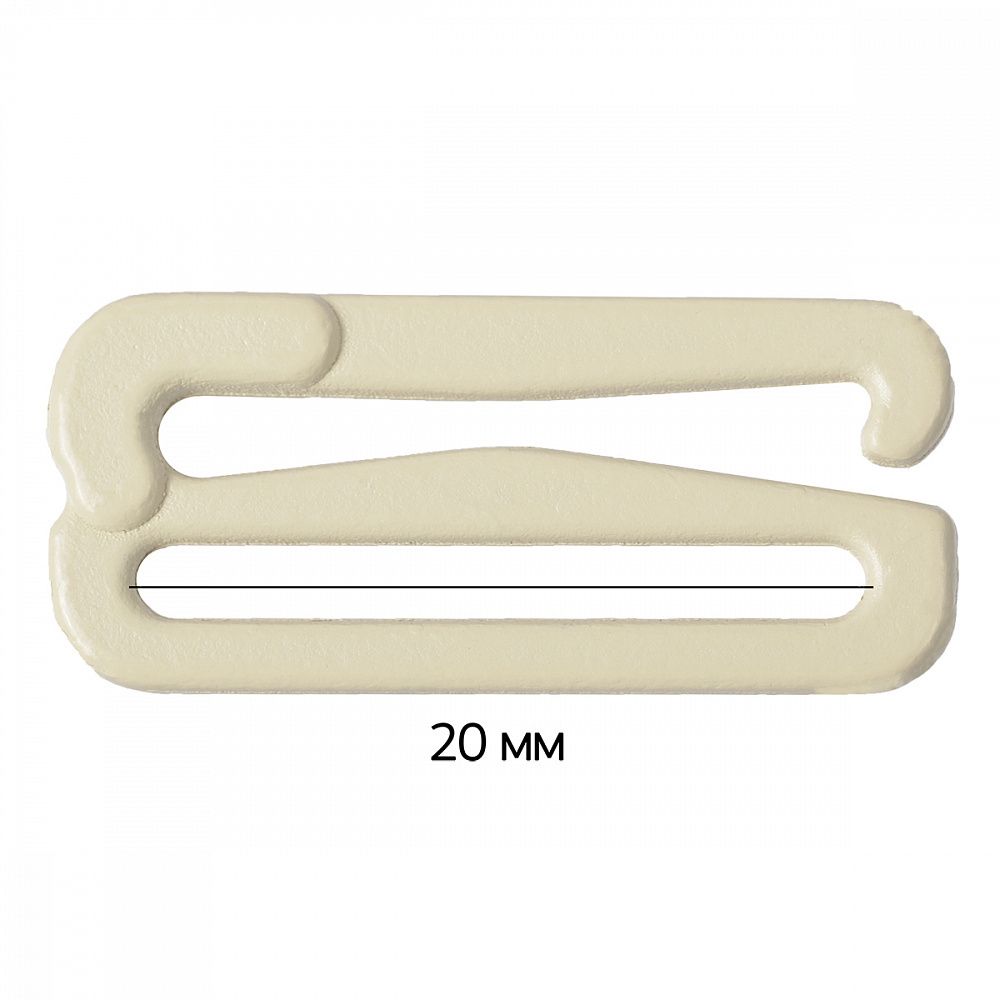 Крючки для бюстгальтера металл 19.7 мм, 126 бежевый, Arta, 50 шт