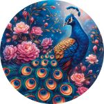 Пазл фигурный деревянный 163 элемента, PZLF-021 Придворный павлин, Фрея