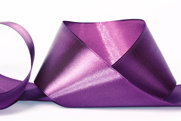 Лента атласная 1-сторонняя 50.0 мм / 33±2 метра, 143 фиолетовый, Gamma