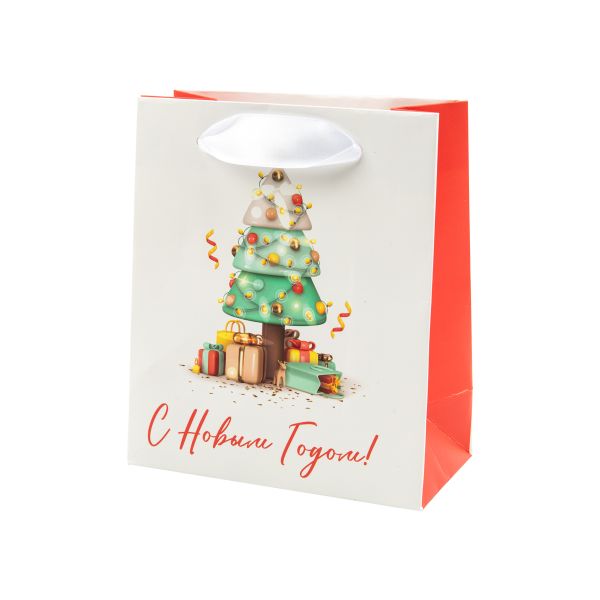 Пакет подарочный 210 г/м², 12х14х6 см, 12 шт, 02, Stilerra NFYXS