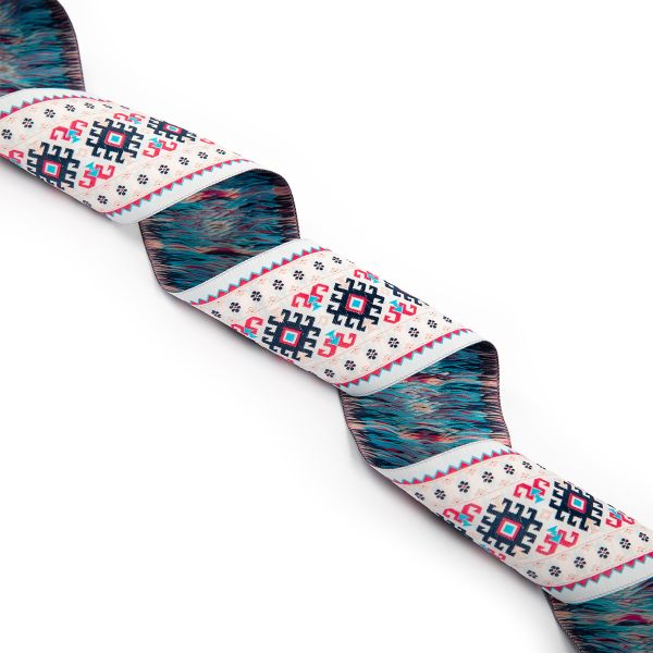 Лента (тесьма) жаккардовая 70.0 мм / 10±0.5 метров, 5, Gamma TRJ-118YP