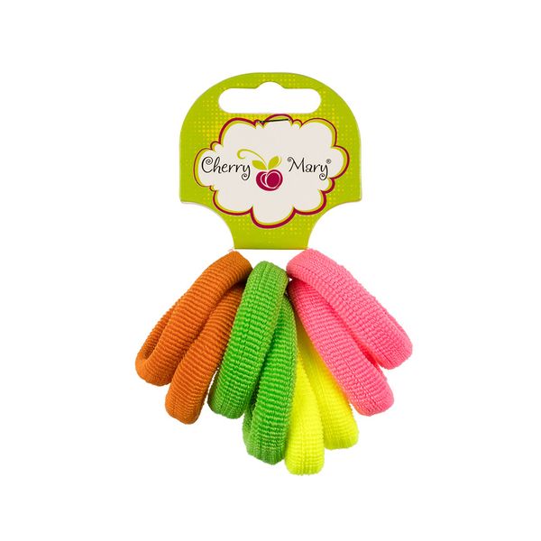 Набор резинок для волос R6007, 40 шт (5х8 шт), №01 ассорти, Cherry Mary R6007