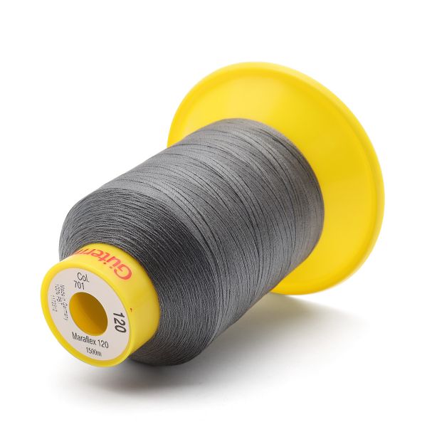 Нитка эластичная Gutermann Maraflex 120, 1500 м, 716936, 701 перламутрово-грифельный, 1 катушка