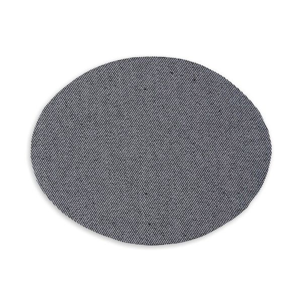 Термоаппликация, овал №1 13х10 см, 2 шт, 1-01-04 серый, Blitz