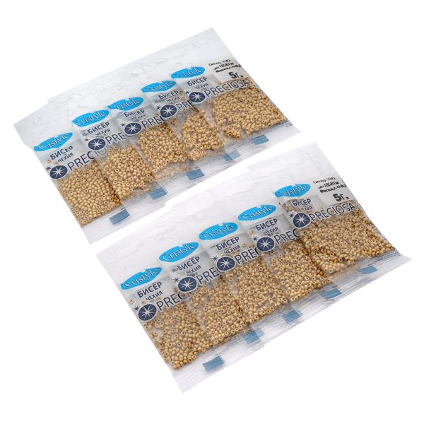 Бисер Preciosa 10/0 (2.3 мм), 50 г (10х5 г), цв. 18581