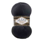Пряжа Alize (Ализе) Superlana klasik / уп.5 мот. по 100 г, 280м, 060 черный A
