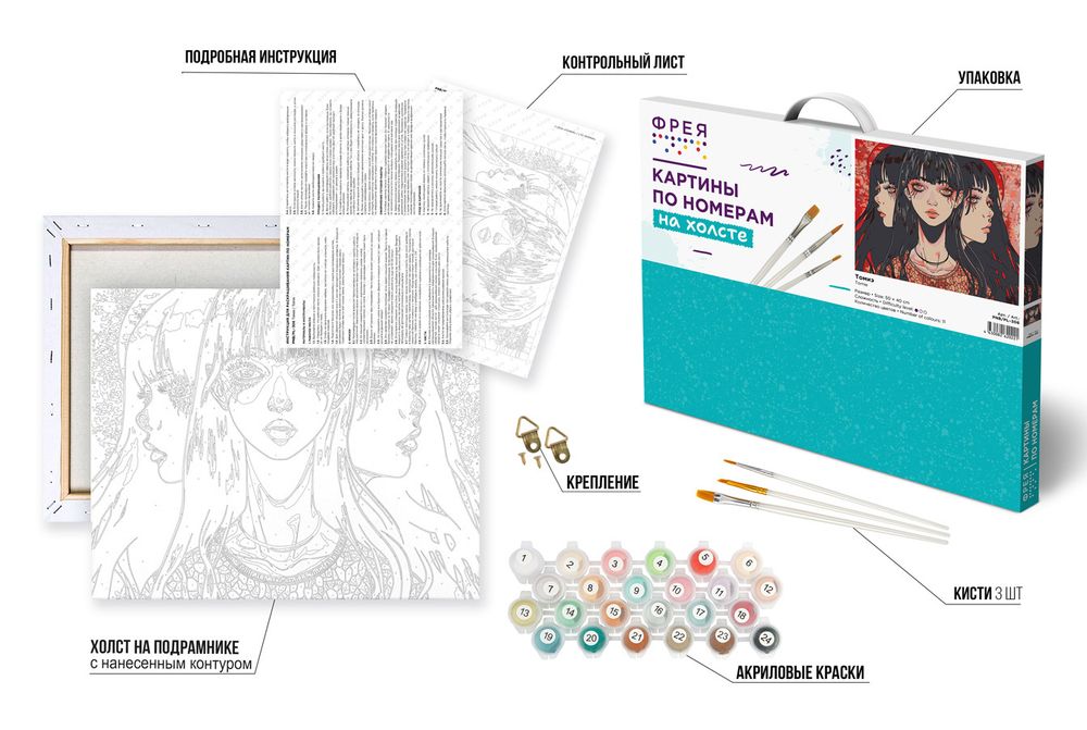 Картина по номерам Фрея PNB/PL-306, Томиэ, 50х40 см