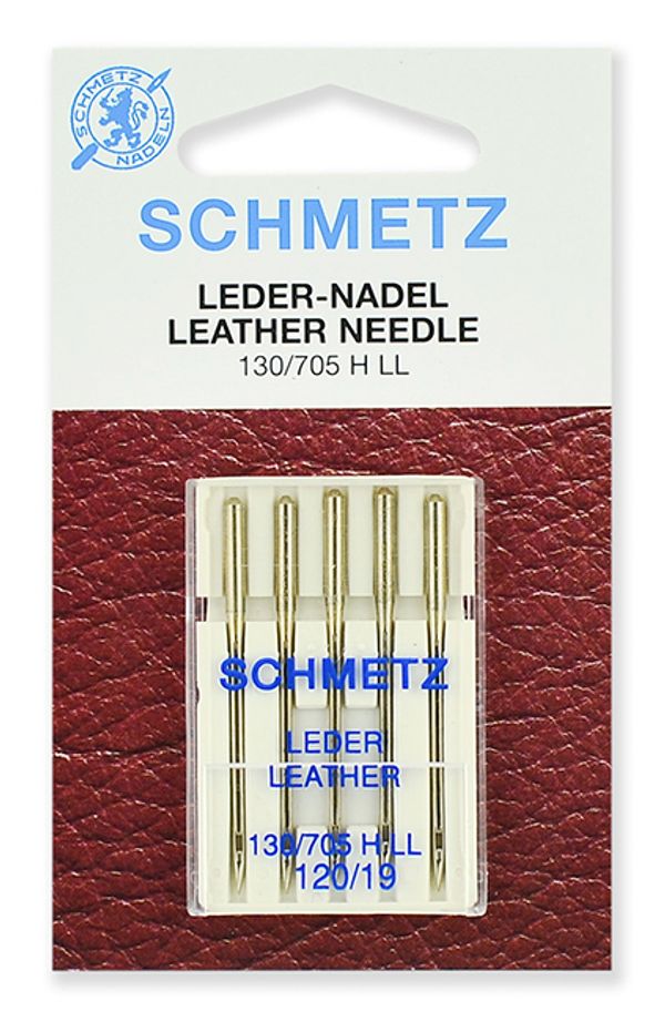 Иглы для швейных машин для кожи 130/705 H LL, №120, 5 игл, SCHMETZ