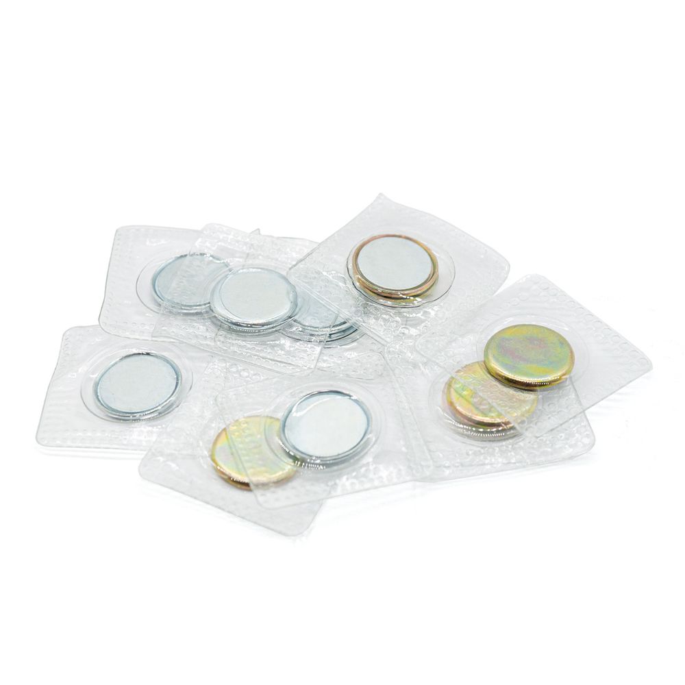 Кнопка магнитная металл ⌀18.0 мм, 6 шт, NEW STAR