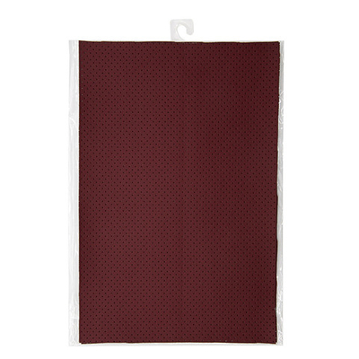 Кожа перфорированная искусств. 20х30см. 0,85 мм, в уп/2 шт, 28593 бордовый