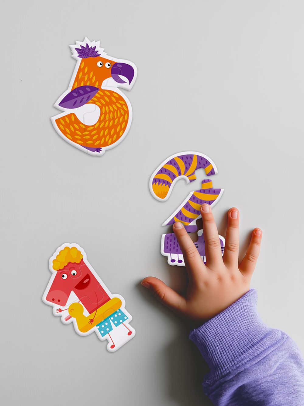 Пазлы для малышей Веселые цифры 41 элемент, Фрея PZL-BК-013