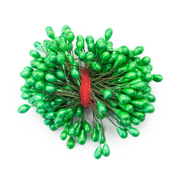 Тычинки для искусственных цветов 0,5х6см (вес 50гр ±3 гр) (12 зеленый)