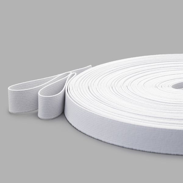 Резинка башмачная 20.0 мм / 25 метров, вязаная, белый