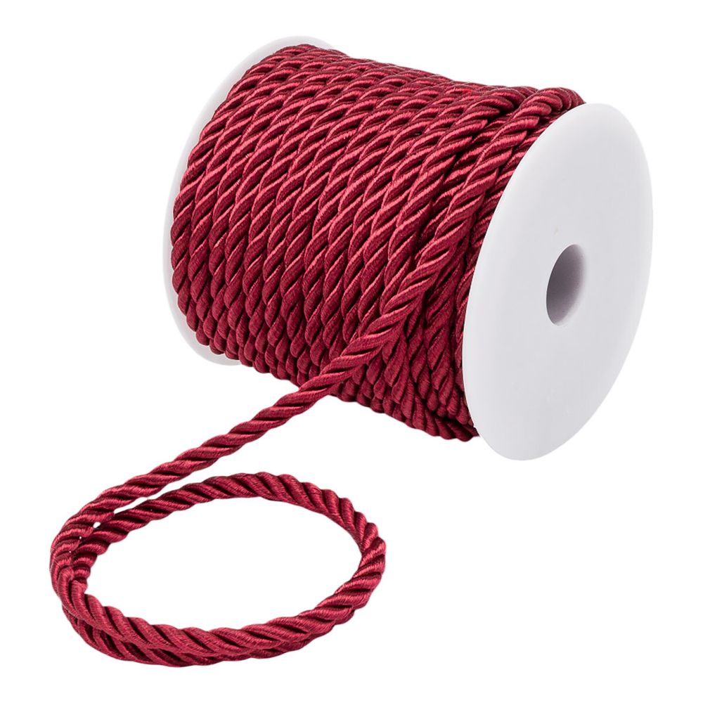 Шнур витой 5мм / 18,29м, 174 винный, 1AS-168