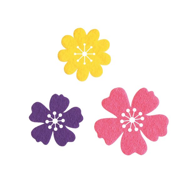 Термоаппликация самоклеящаяся/приутюживающаяся Цветы многцв. 3 шт Prym