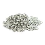 Люверсы металл ⌀_5.0 мм (внутр.), никель, 100 шт, BIG