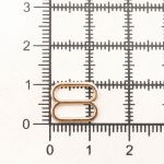 Рамки-регуляторы для бюстгальтера металл 10.0 мм, золото 02, ГМХ3435, 100 шт