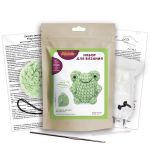 Набор для вязания игрушки Miadolla AMG-MN-0141, Лягушка (велюр), 8 см