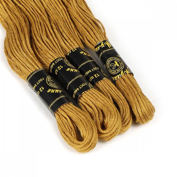 Мулине ПНК им.Кирова цв.5303 оливковый, 24 мотка по 8 метров