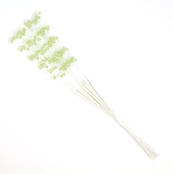 Цветы искусственные декоративные 3 мм, 21 см, св.зеленый