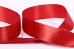 Лента атласная 1-сторонняя 25.0 мм / 33±2 метра, 111 красный, Gamma