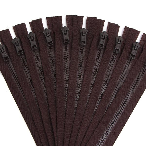 Молния трактор Arta Т6 (6 мм) 1 зам., н/раз., 18 см, цв. 068 т.коричневый, уп.10 шт