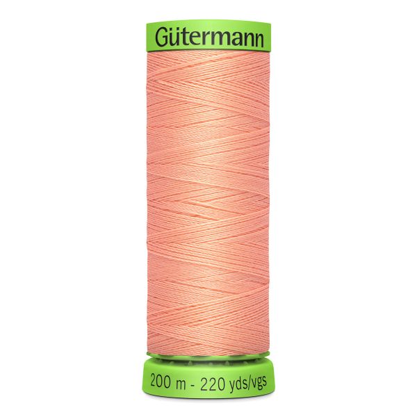 Нитки для тонких тканей Gutermann Extra Fine 150, 200м, 586 спелый персик, 5 катушек