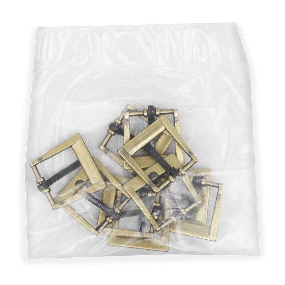 Пряжка ременная металл 16 мм, 10 шт, латунь, BIG