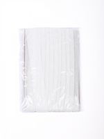 Лента бархатная (тесьма) 15.0 мм / 5 метров, LB2502 нейлон, цв.белый