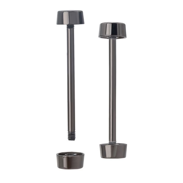 Шпилька для сумки 38/10 мм с таблеткой ⌀10 мм, металл, черный никель, 10 шт