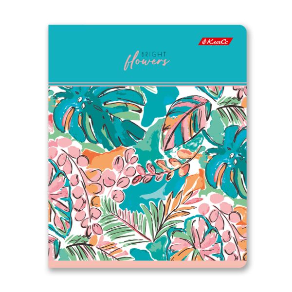 Тетрадь ученическая общая, глянцевая ламинация, A5+ 96 л. на скобе 60 г/м², белизна 100%, 5 шт, клетка в термоусадочной пленке, 000771 Вкус лета, Светоч 96ТЕТк-004