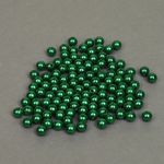 Бусины пластик (перламутр) ⌀8 мм, цв. 035 изумруд, 50 гр. (213 шт), Magic4Hobby