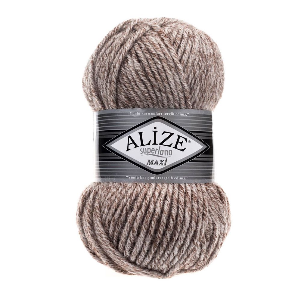 Пряжа Alize (Ализе) Superlana Maxi / уп.5 мот. по 100 г, 100м, 803 красный жаспе А