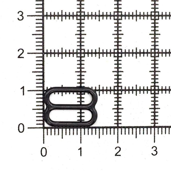 Рамки-регуляторы для бюстгальтера металл 11.0 мм, черный, 100 шт