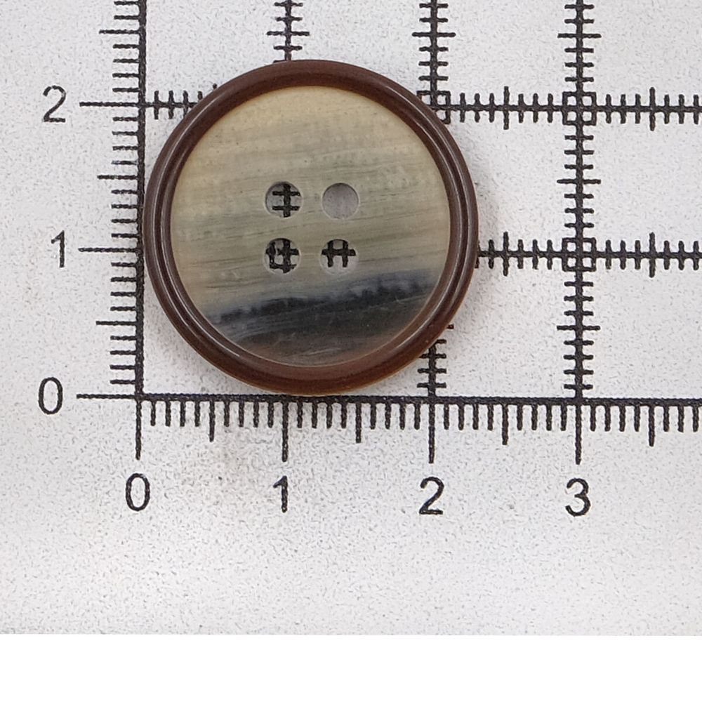 Пуговицы 4 прокола 36L, (col.D (т.коричневый)), 72 шт