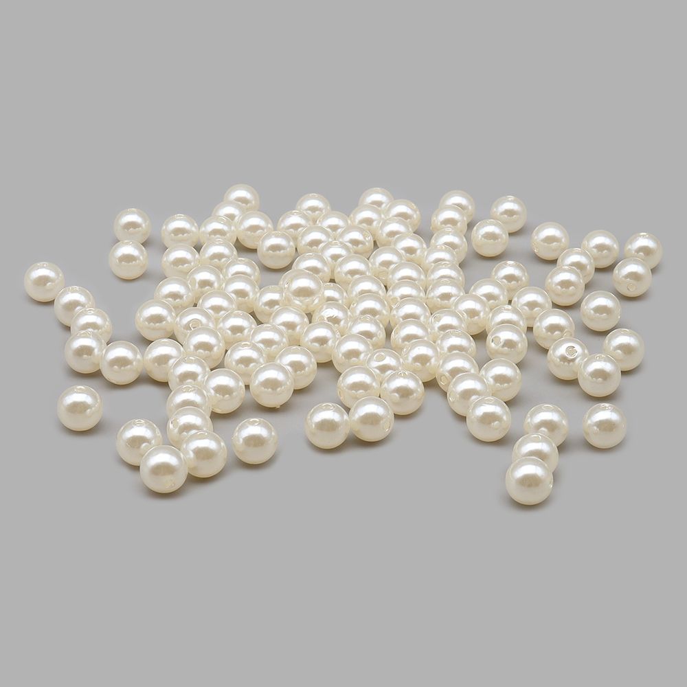 Бусины пластик (жемчуг) ⌀10 мм, 50 г, Astra&Craft (003 NL телесный)