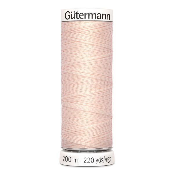Нитки универсальные Gutermann Sew-all, 200м, 210 нежная нуга, 5 катушек