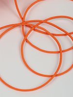Резинка шляпная (шнур эластичный) ⌀2.5 мм / 100 метров, F157 оранжевый