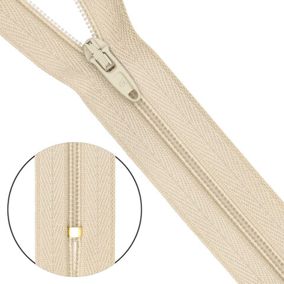 Молния спираль (витая) брючная Arta Т4 (4 мм) 1 зам., н/раз., 20 см, цв. 572 св.бежевый, уп.10 шт