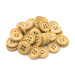 Пуговицы 4 прокола 24L (15мм), (Beige (бежевый)), 36 шт