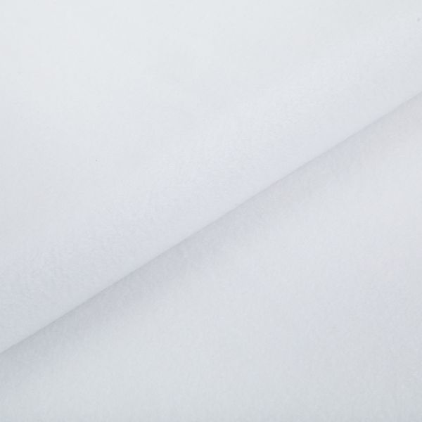 Флис 2-сторонний 160 см / 10 метров, белый/white, Gamma FG-005