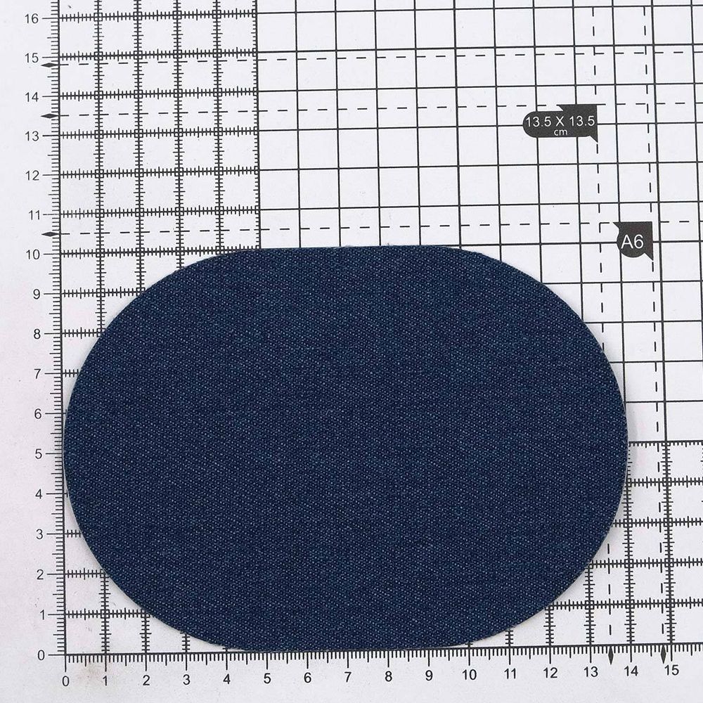 Термозаплатка, джинс, 100x140мм (индиго (blue3)), AZ07, 2 шт