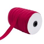 Косая бейка трикотажная 20 мм / 100 метров, C520 темно-красный