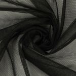 Фатин кристалл 18±2 г/м², 150х150 см, 01 черный, Gamma FTN-BRN