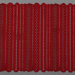 Кружево бельевое эластичное 180 мм / 25 м, 246, цв.100 красный, Kruzhevo