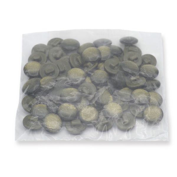 Пуговицы на ножке 22L (14мм), пластик (col.20 хаки), 72 шт, CR P-45