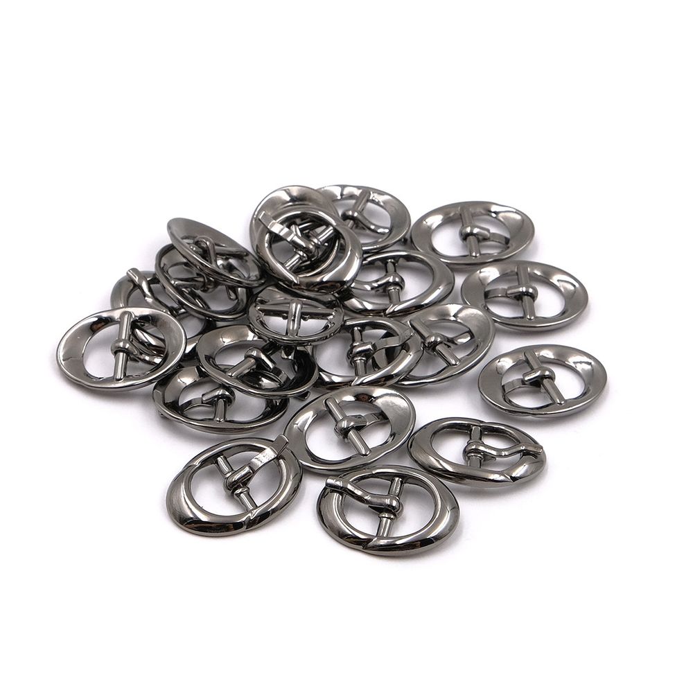 Пряжка 11,5 мм чер.никель мет, 20 шт