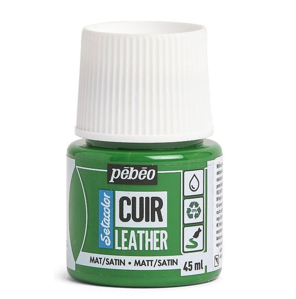 Краска по коже Setacolor 45 мл, 295616 Зеленый кактус, Pebeo, 295616