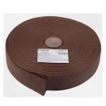 Стропа (ременная лента) 40 мм / 25 метров, толщ. 1.44 мм, [14.4 г/пог.м], 100% п/п, рис. 3114, коричневый, Gamma С1594Г17
